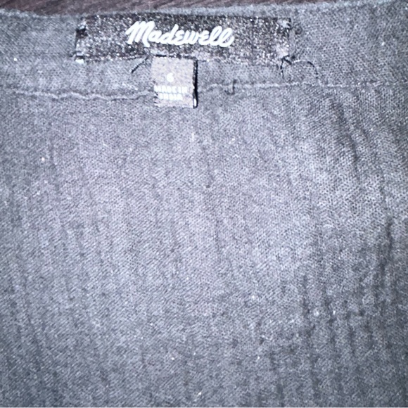 Madewell Lightspun Button Front Tiered Midi Dress size 6 - Picture 8 of 9